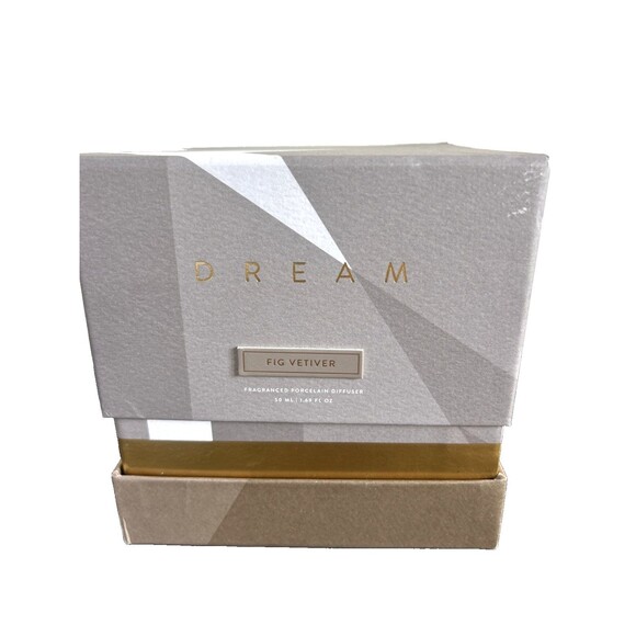 Dream Mini Crystal Edition Porcelain Flower Aroma Diffuser Fig Vetiver By Zodax - Picture 4 of 8